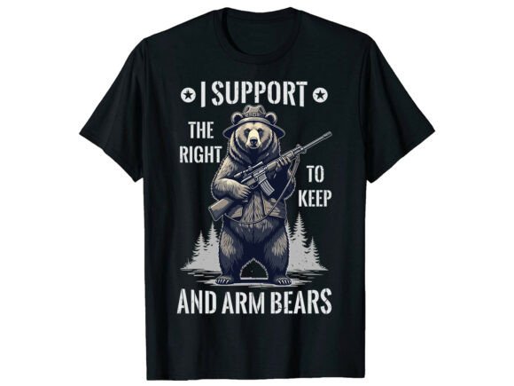 Arm Bears Gun Rights Bear Graphics & T-Shirt Designs