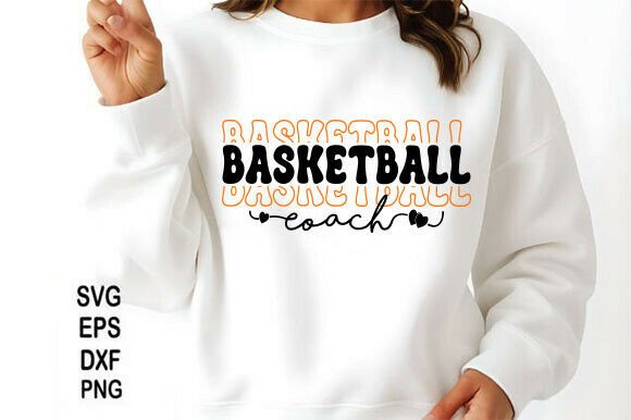 Basketball Coach PNG Sublimation Stacked Graphics