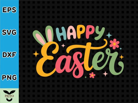 Happy Easter T-Shirt Design SVG Vector: Graphics for Real Publishing