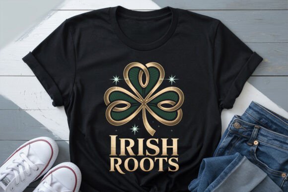 Irish Roots St Patricks Day T-shirt PNG Graphics