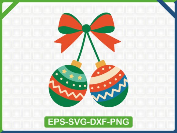 Patchwork Cherries Bow Christmas Graphics & T-Shirt Designs