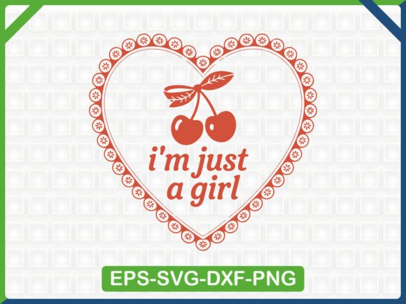 Retro Cherry Heart Design: Graphics & T-Shirt Designs