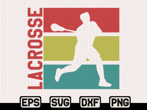 Retro Lacrosse SVG: Graphics & T-Shirt Designs