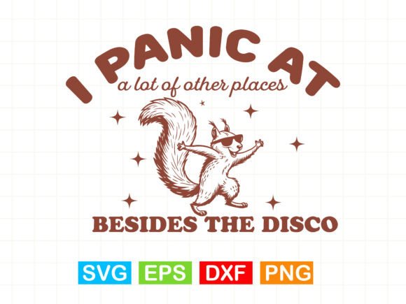 Squirrel I Panic at: Graphics for T-Shirt Designs & Local Branding