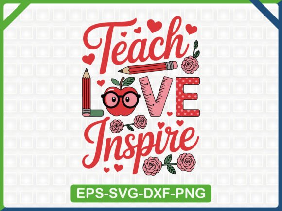 Valentines Day Teacher SVG: Graphics & T-Shirt Designs